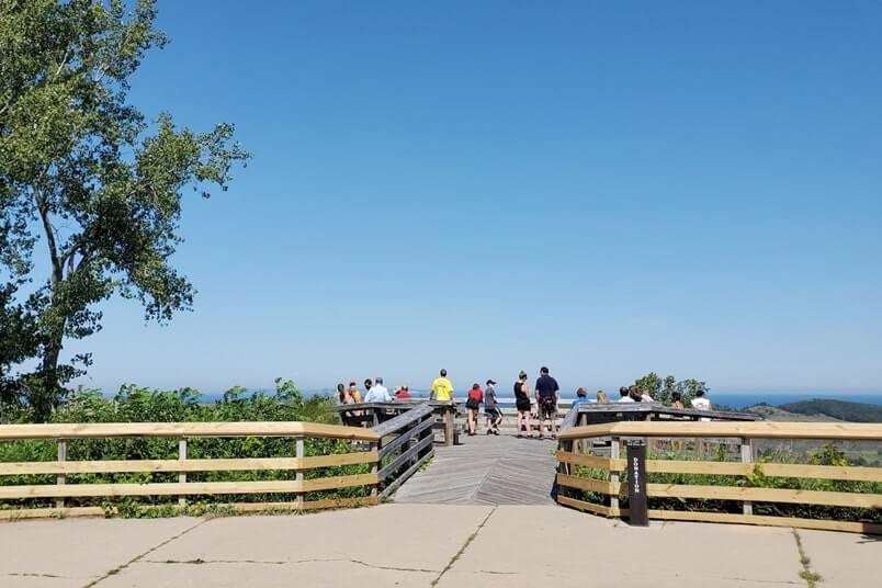 Pierce Stocking Scenic Drive stops: dune overlook. stop #3. michigan travel blog