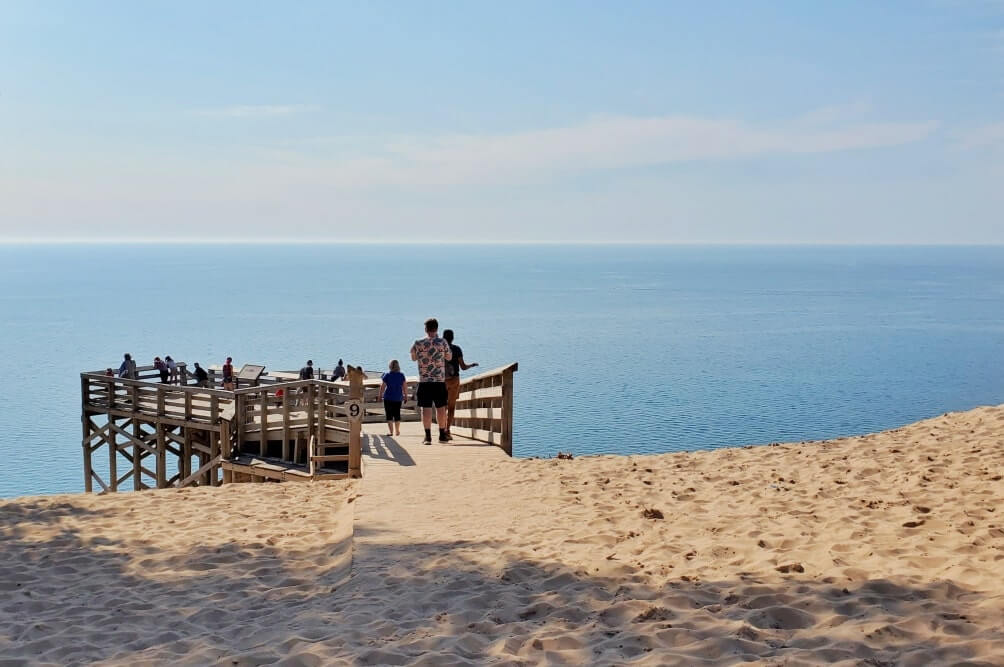 Best stops on Pierce Stocking Scenic Drive: best overlook is lake michigan overlook. stop #9. michigan travel blog