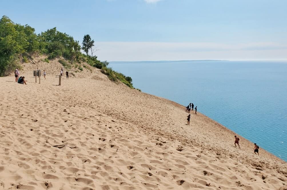 Best stops on Pierce Stocking Scenic Drive: best overlook is lake michigan overlook. stop #9. michigan travel blog