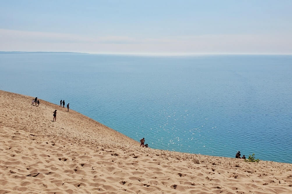 Best stops on Pierce Stocking Scenic Drive: best overlook is lake michigan overlook. stop #9. michigan travel blog
