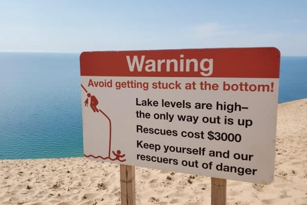 Best stops on Pierce Stocking Scenic Drive: best overlook is lake michigan overlook. stop #9. michigan travel blog
