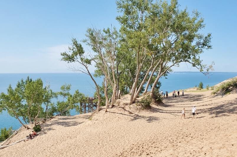 Best stops on Pierce Stocking Scenic Drive: best overlook is lake michigan overlook. stop #9. michigan travel blog