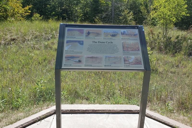 Pierce Stocking Scenic Drive tour stops. michigan travel blog