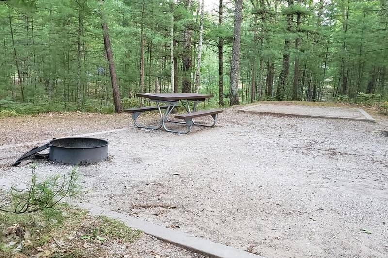 Platte River campground. campsite pictures. sleeping bear dunes. michigan travel blog