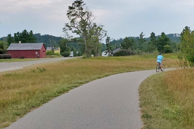 From sleeping bear point to sleeping bear heritage biking trail. michigan travel blog