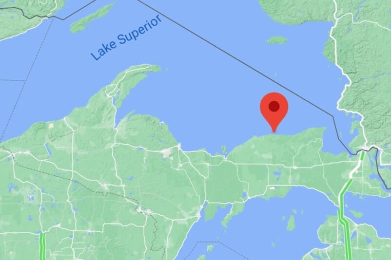 Map of Grand Marais Truck Trail, h-58 road. things to do near grand marais MI. up michigan travel blog