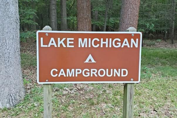 Muskegon State Park camping, Lake Michigan campground. michigan travel blog