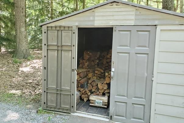 Where to buy firewood. Muskegon State Park camping, Lake Michigan campground. michigan travel blog