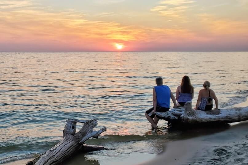 Camping near Lake Michigan. Muskegon State Park camping, Lake Michigan campground. michigan travel blog