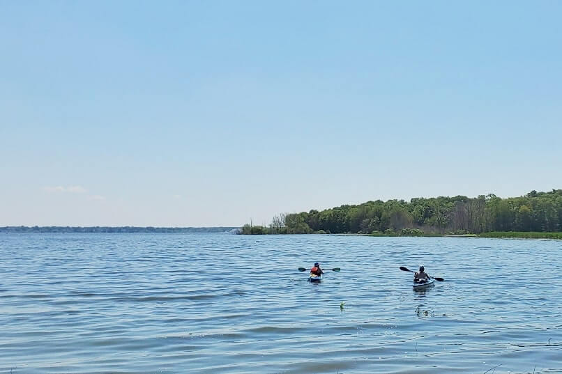 Lake Michigan campground near snug harbor kayak launch. muskegon state park camping. michigan travel blog