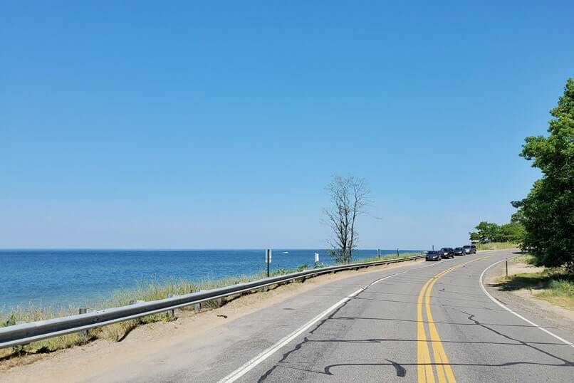 Lake Michigan campground near south scenic drive. muskegon state park camping. michigan travel blog