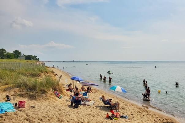 Oak Beach. south haven beach access. lake michigan travel blog