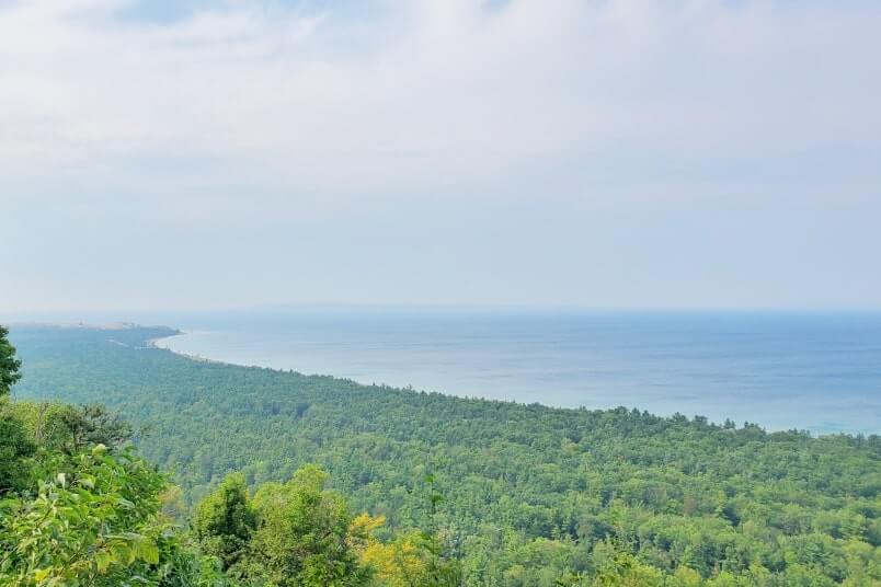 Lake Michigan. Things to do in Sleeping Bear Dunes: alligator hill trail. michigan travel blog