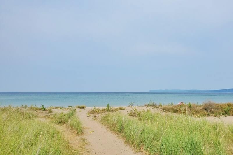 Lake Michigan. Things to do in Sleeping Bear Dunes: glen haven beach. michigan travel blog