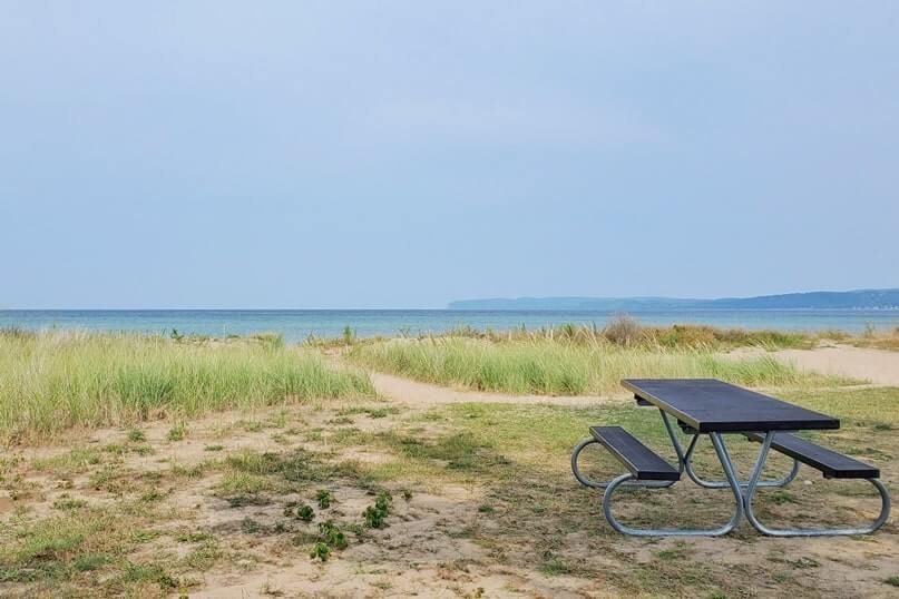 Lake Michigan. Things to do in Sleeping Bear Dunes: glen haven picnic area. michigan travel blog