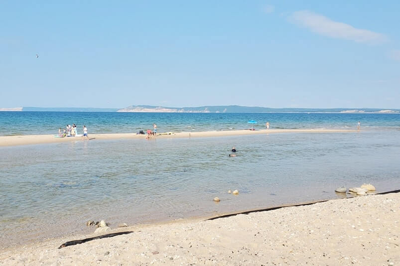 Lake Michigan. Things to do in Sleeping Bear Dunes: platte river point beach. michigan travel blog