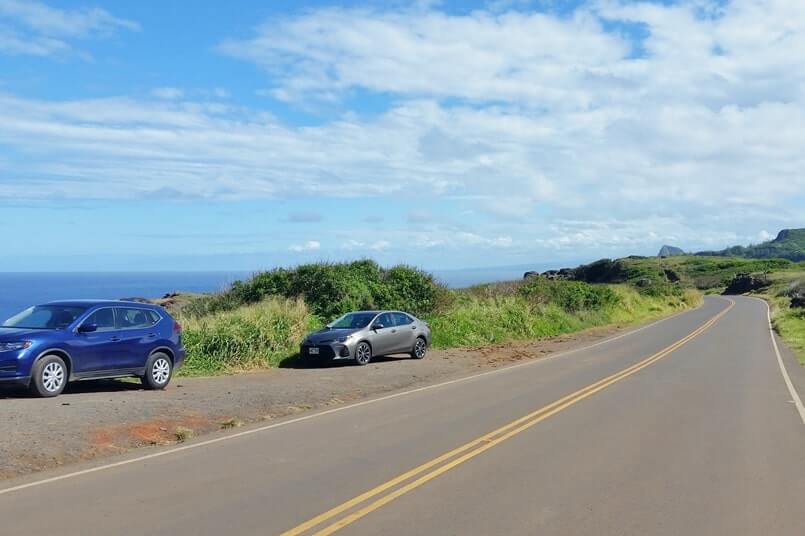 How to get to Nakalele Blowhole trailhead parking on kahekili highway. maui hawaii travel blog