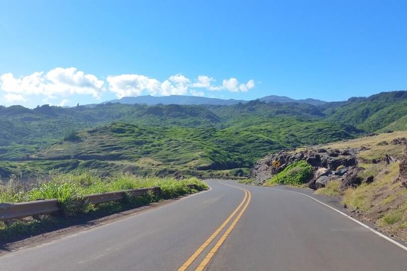 Driving from Nakalele Blowhole parking. maui hawaii travel blog