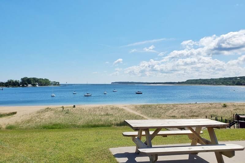 Bayshore Park, Grand Marais picnic spot MI. Things to do in Grand Marais. up michigan travel blog