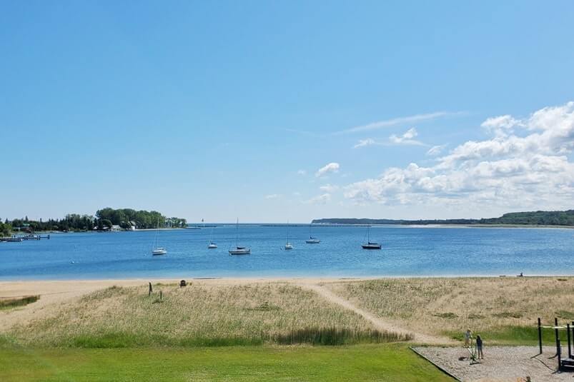 Bayfront Park playground, Grand Marais MI. up michigan travel blog