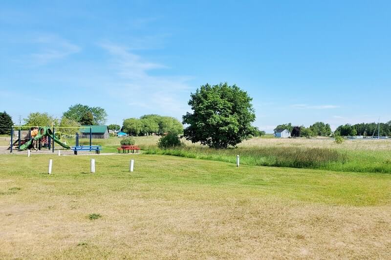 Bayfront Park playground, Grand Marais MI. up michigan travel blog