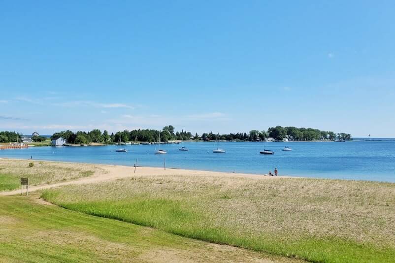 Bayfront Park. where to see lake superior views in Grand Marais MI. up michigan travel blog