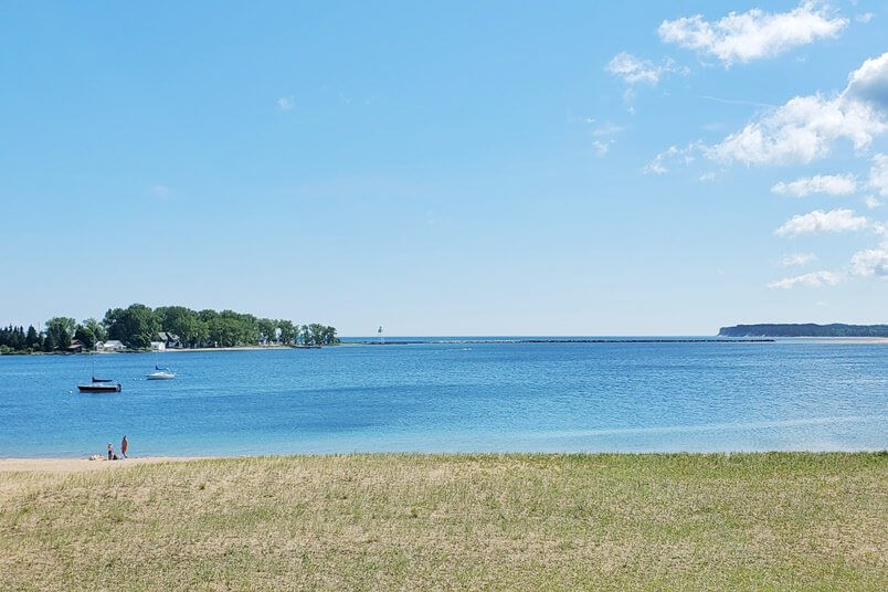 Bayfront Park. where to see lake superior views in Grand Marais MI. up michigan travel blog