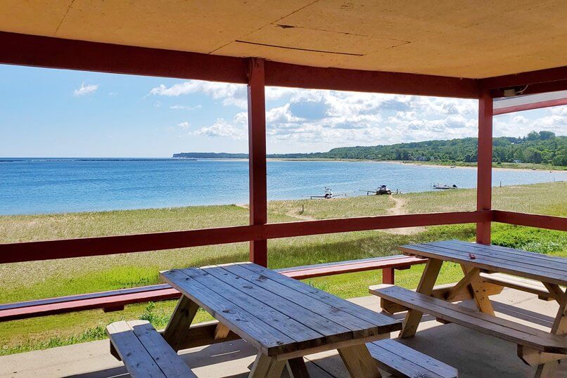 Bayfront Park picnic. grand marais picnic area. up michigan travel blog