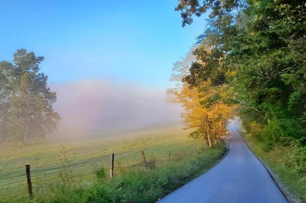 Best scenic drives in Smoky Mountains. Driving in Smoky Mountains on Cades Cove Loop Road. TN. smokies travel blog