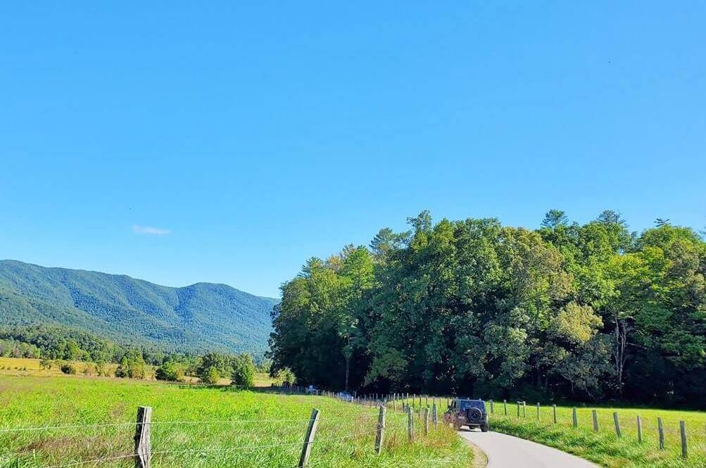 Best scenic drives in Smoky Mountains. Driving in Smoky Mountains on Cades Cove Loop Road. TN. smokies travel blog