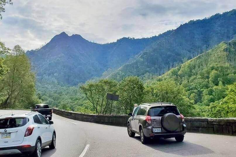 Best scenic drives in Smoky Mountains: Driving in the Smoky Mountains on Newfound Gap Road. TN. NC. smokies travel blog