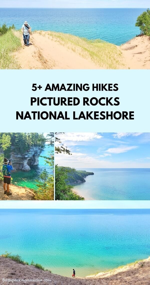 Best day hikes in Pictured Rocks National Lakeshore: North Country Trail in Michigan. Best Lake Superior hiking trails. best upper peninsula hiking trails. up michigan travel blog