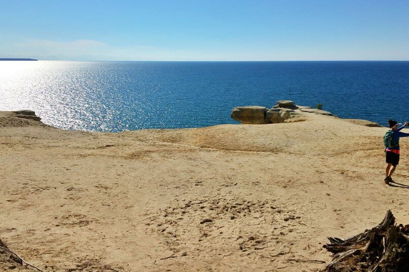 Best hikes in Pictured Rocks National Lakeshore: North Country Trail in Michigan. Best Lake Superior hiking trails. best upper peninsula hiking trails. up michigan travel blog