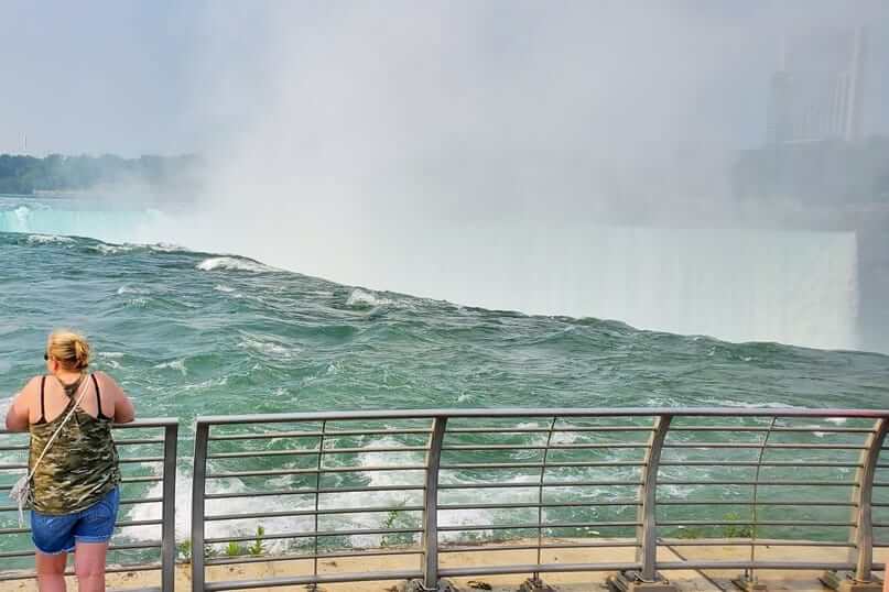 Terrapin Point, Goat Island, Niagara Falls, NY, USA. Horseshoe Falls, American side. new york travel blog