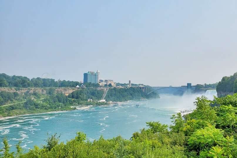 Terrapin Point, Goat Island, Niagara Falls, NY, USA. Niagara River. new york travel blog