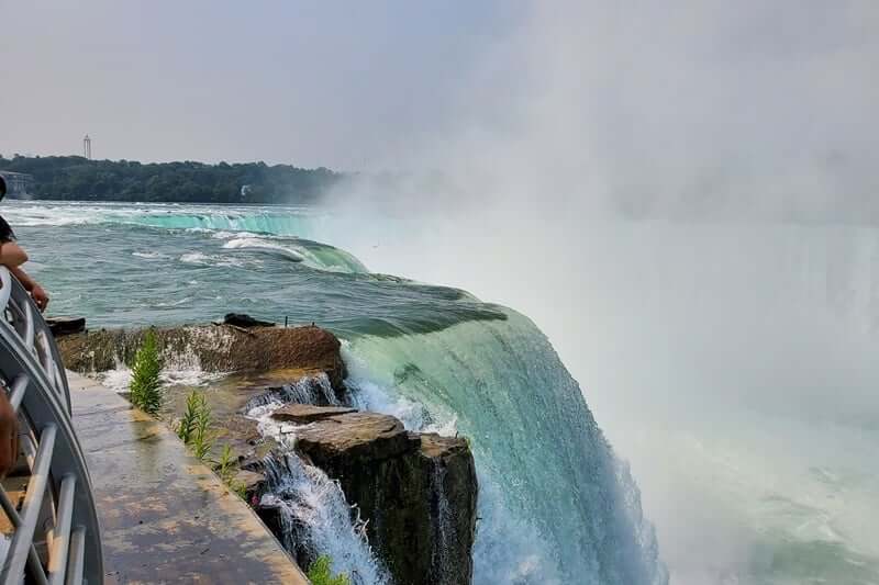 Terrapin Point, Goat Island, Niagara Falls, NY, USA. Horseshoe Falls, American side. new york travel blog