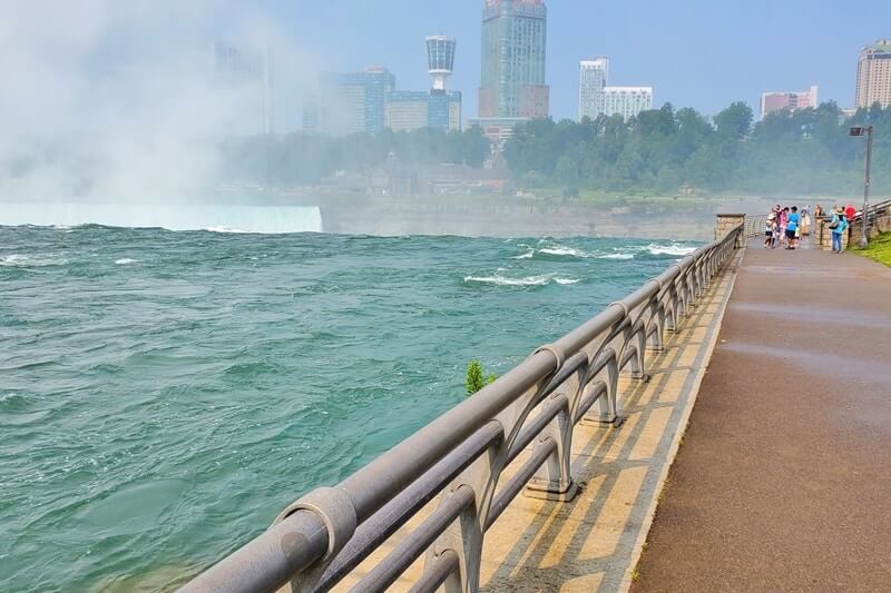 Terrapin Point, Niagara Falls USA: Where to see Horseshoe Falls from American side in New York. Niagara River to Horseshoe Falls. ny travel blog