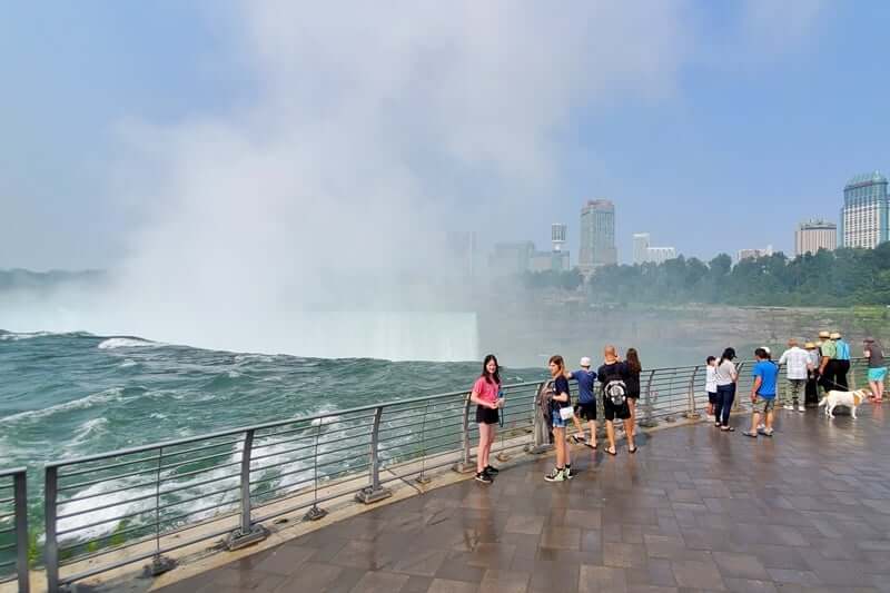 hike down trail to Terrapin Point, Goat Island, Niagara Falls, NY, USA. new york travel blog