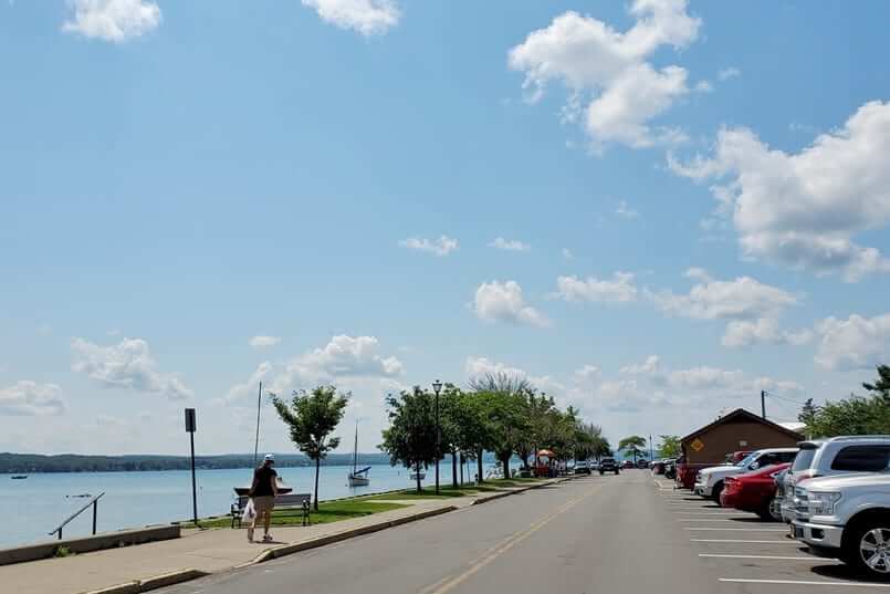 Canandaigua Lake. Things to do in Canandaigua NY: drive to Canandaigua city pier. finger lakes new york travel blog