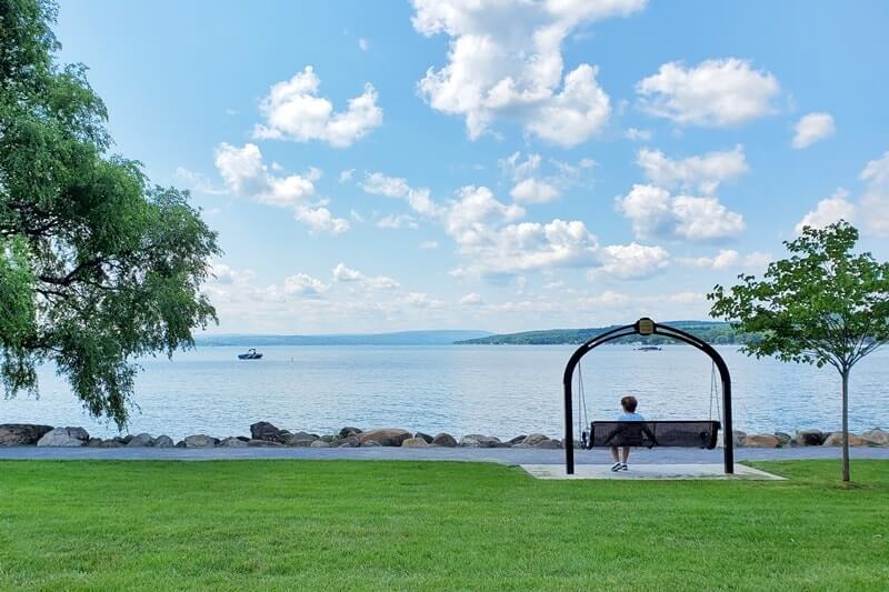 Canandaigua Lake trail. walking, running, biking. Things to do in Canandaigua NY: kershaw park. finger lakes new york travel blog