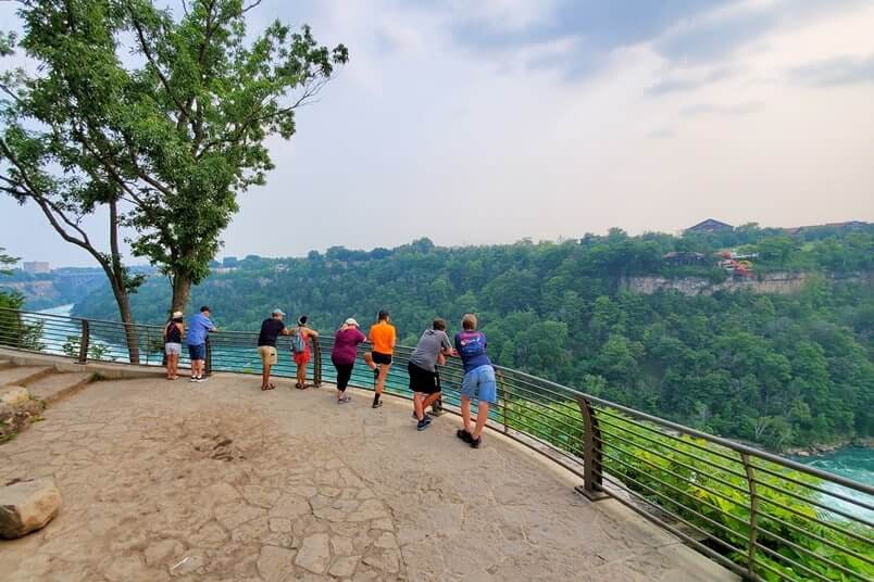 Whirpool of Niagara Falls NY. Whirlpool scenic overlook. niagara gorge rim trail. niagara river viewpoint. new york travel blog