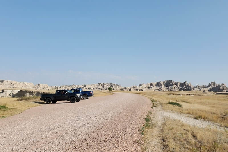 Castle Trail from old northeast road parking. How to hike Castle Trail. Where to start from old northeast road. badlands national park. south dakota travel blog