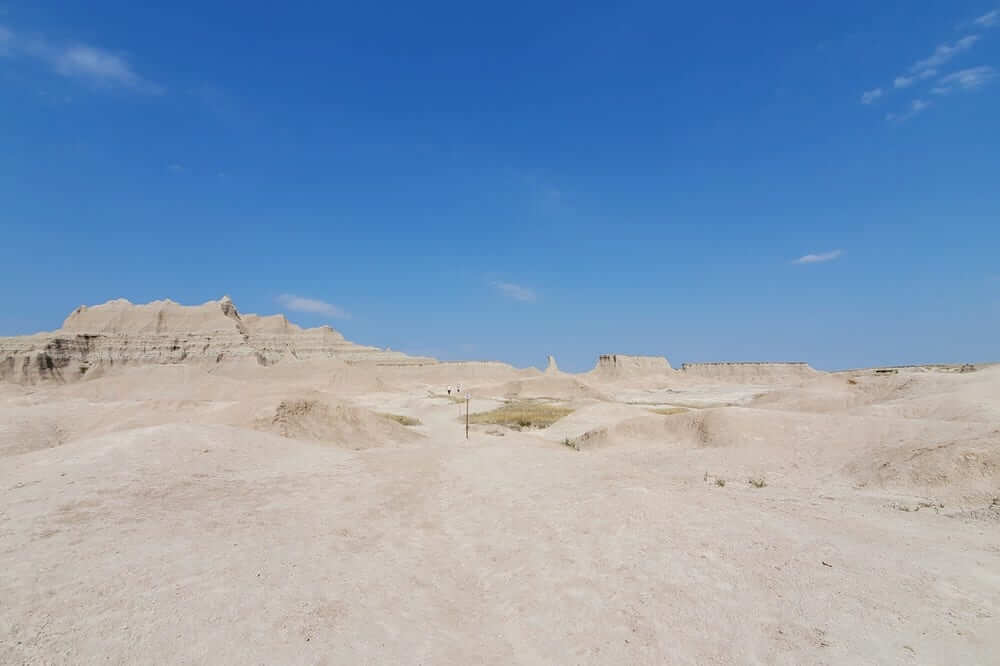 how much time for hiking the castle trail from fossil trail parking lot. badlands national park. south dakota travel blog
