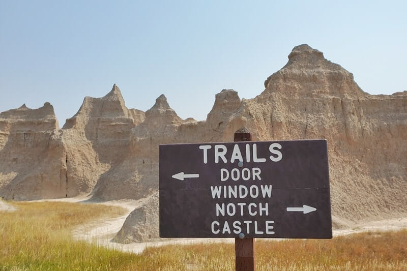 Getting to Door Trail from the parking lot. south dakota travel blog