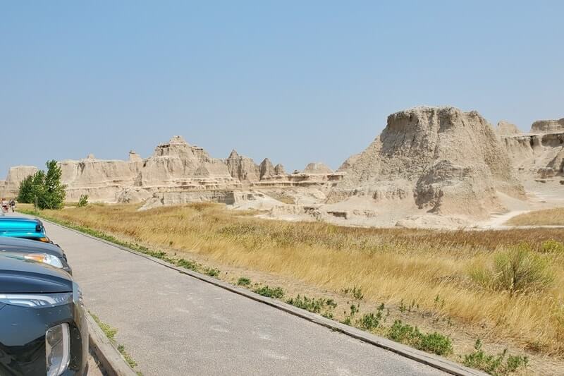 hikes near window trail parking lot. badlands national park. south dakota travel blog