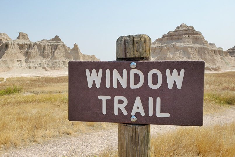 Window trailhead start. Where to start window trail. south dakota travel blog