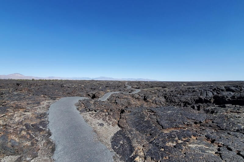 Caves Trail to Beauty Cave. Lava fields, Craters of the moon caves in Idaho. idaho travel blog