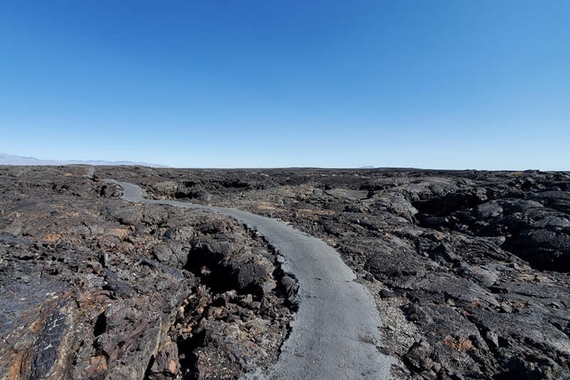 Caves Trail to Beauty Cave. Lava fields, Craters of the moon caves in Idaho. idaho travel blog