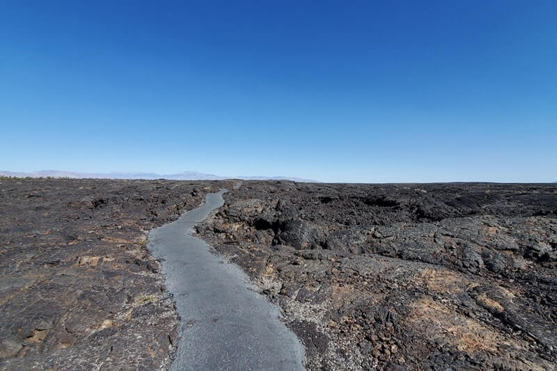 Caves Trail to Beauty Cave. Lava fields, Craters of the moon caves in Idaho. idaho travel blog