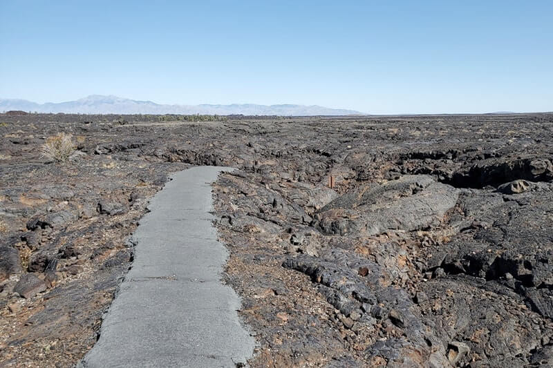 Caves Trail to Beauty Cave. Lava fields, Craters of the moon caves in Idaho. idaho travel blog